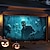 preiswerte Halloween Garagentorabdeckung-Halloween-Türdekorationen für draußen, Halloween-Garagentorabdeckung, Skelett-Friedhofsbanner, Kürbisschädel draußen, große Hintergrunddekoration für den Urlaub, Garagentor für draußen,