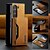 cheap Samsung Cases-Phone Case For Samsung Galaxy Z Fold 6 Z Fold 5 Z Fold 4 Z Fold 3 Back Cover with Stand Holder Detachable Magnetic Retro TPU PC PU Leather
