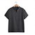 abordables Camiseta informal tipo henley-Hombre Henley Shirt Camiseta superior Mangas cortas Plano Moda Design Básico Escote en V Escote en Pico Vacaciones Calle Noche Verano Bleu Ciel Negro Blanco Camiseta Henley