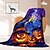 economico Camera di Halloween-coperta con decorazione di Halloween a forma di zucca di Jack O&#039; Lantern - pile morbido e accogliente con motivo a zucca festivo - perfetto per decorazioni di Halloween e per tenersi al caldo