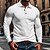 abordables Polo clásico para hombre-Hombre Camiseta de golf polo de golf Trabajo Casual Diseño Manga Larga Básico Moderno Plano Botón Primavera &amp; Otoño Ajuste regular Negro Blanco Azul Marino Caqui Verde Ejército Gris Camiseta de golf