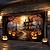 halpa Halloweenin autotallin ovipeite-halloween oven koristeet ulkona halloween autotallin oven kansi banneri jakki o lyhty iso kuvakudos taustakoristelu lomalle ulkoautotallin ovi kodin seinäkoristeet