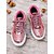 abordables Zapatillas de mujer-Zapatillas de mujer con purpurina plateada y metalizada: zapatos con cordones de moda para fiestas y ropa informal