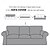 voordelige Sofadoek-3 Zits Sofahoes Ektorp Bankhoes met 3 Kussenhoezen en 3 Rugleuninghoezen Bordeau Rood Ektorp Slipcover Wasbare Meubelbeschermer