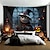 preiswerte Halloween-Wandteppiche-Halloween Dekorationen hängende Tapisserie Skelett Weihnachten Schneemann Wandkunst große Tapisserie Wandbild Dekor Fotografie Hintergrund Decke Vorhang Haus Schlafzimmer Wohnzimmer Dekoration