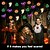 billige Halloween lys-solar halloween lyssnore udendørs indretning lys oplyst spøgelse 6,5 m 30led græskar flagermus spøgelse spider lys halloween hjemme fest gårdhave vandtæt dekoration