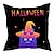 billiga Halloween Sovrum-halloween dekorationer spöklika dekorativa slängkuddar överdrag 1st mjukt fyrkantigt kuddfodral örngott för sovrum vardagsrum soffa soffstol pumpa skallar