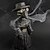 cheap Statues-Plague Doctor Cone Incense Burner Halloween Intricately Designed Resin Holder for Incense Cones - Historical Decor with Smoking Beak and Mouth - Black, 80g