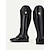 cheap Women&#039;s Boots-Women&#039;s Black Faux Leather Equestrian Riding Boots with Zipper Closure - Tall Knee-High Horseback Riding Boots for Outdoor and Casual Wear