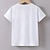 billige Drengs 3D Vision &amp; Geometri-100 % bomuld Børn Drenge Hvid Blå hænder Breve T-shirt Toppe Rund hals Kortærmet Afslappet Dagligdagstøj Ferierejse Mode Sport Trykt mønster Sommer