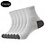 billiga herrstrumpor-Herr 5 par Multipack Socka Löparstrumpor Vardagliga strumpor Svart Vit Färg Färgblock Sport &amp; Utomhus Dagligen Semester Grundläggande Medium Vår Höst Mode Ledigt