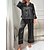 voordelige Nachtkleding voor dames-dames pyjama sets pure kleur mode comfort thuis dagelijks bed imitatie zijde zijde ademend revers lange mouw shirt broek knoop zak herfst thuis outfits