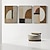 abordables Peintures Abstraites-art mural wabi sabi marron et blanc peint à la main peinture abstraite marron et noire sur toile peinture texturée blanche grande décoration murale neutre pour le salon cadre tendu