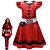 halpa Tyttöjen puvut-Jälkeläiset The Rise of Red Lasten punainen sydänten kuningatar Mekot Asu Cosplay Elokuva-cosplay for Tyttöjen Lasten Karnevaali Naamiaiset Suoritus Juhlat