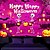 billige halloween veggtepper-halloween dekorasjoner blacklight billedvev uv reaktiv glød i mørket glød fest hodeskaller psykedelisk trippy tåkete hengende billedvev veggkunst veggmaleri for stue soverom gresskar
