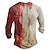 ieftine tricouri de Halloween-Pete de sange Designer Retro / vintage Bărbați Tipărire 3D Tricou Cămașă Henley Stradă Casual Halloween Tricou Roșu-aprins Manșon Lung Henley Cămașă Vară Primăvară Toamnă Îmbrăcăminte S M L XL XXL