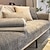 baratos Manta de sofá-conjunto de almofadas de sofá de chenille moderno design simples e elegante em cinza quatro estações universal luxuoso protetor de sofá antiderrapante de cobertura total perfeito para um elegante e sofisticado
