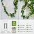 cheap Battery String Lights-5m 50LEDs Copper Wire Leaf String Light with Remote Control Battery Box String Light for Garden Party  Birthday Holiday 8 Modes Lighting Home Decoration