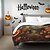 billige Halloween soveværelse-halloween tæppe ultra blødt og varmt dekorativt plaid perfekt til at forbedre festlig atmosfære i dit hjem