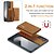 cheap Samsung Cases-Phone Case For Samsung Galaxy Z Fold 6 Z Fold 5 Z Fold 4 Z Fold 3 Back Cover with Stand Holder Detachable Magnetic Retro TPU PC PU Leather