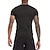 cheap Running Tee &amp; Tank Tops-Men&#039;s Compression Shirt Athletic Shirt Gym Shirt Fitness Shirt Short Sleeve Tee Tshirt Casual Athleisure Letter Quick Dry High Stretch Breathable Gym Workout Walking Jogging Sportswear Activewear