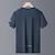 abordables Tapas-Hombre Camiseta Manga Corta Cuello Barco Camiseta Camiseta musculosa Camisa manga corta Al aire libre Secado rápido Rutina de ejercicio Suave Reductor del Sudor Poliéster Gris oscuro Negro Blanco