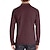 abordables Polo classique pour homme-Homme Tee Shirt Golf polo de golf Travail Casual Revers manche longue basique Moderne Couleur unie Bouton Poche Printemps &amp; Automne Standard Vin Abricot Noir Blanche Rouge Foncé Jaune Tee Shirt Golf