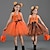 billige Jentekostymer-Gresskar Halloween Kostume Tutu Kle deg opp Barne Jente Barnas Dag Maskerade Fest Enkle Halloween-kostymer Kle deg opp