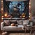 preiswerte Halloween-Wandteppiche-Halloween Dekorationen hängende Tapisserie Skelett Weihnachten Schneemann Wandkunst große Tapisserie Wandbild Dekor Fotografie Hintergrund Decke Vorhang Haus Schlafzimmer Wohnzimmer Dekoration
