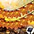 billiga Halloween Utomhus-solcellsdrivna konstgjorda lönnlöv krans ljusslingor 6,5 m 30 leds tacksägelse halloween höstlöv dekoration utomhus inomhus trädgård uteplats öppen spis för semester atmosfär belysning