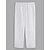 preiswerte Luxus-Leinenhose-40 % Leinen Herren Leinenhose Hose Hosen Sommerhosen Kordelzug Elastische Taille Seitentaste Glatt Atmungsaktiv Komfortabel Büro / Geschäftlich Täglich Urlaub Klassisch Brautkleider schlicht Schwarz