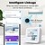 cheap Home Appliances-Thermometer Hygrometer Smart Thermometer for Home LCD Backlight with Detachable Stand Digital Temperature Humidity Sensor Real-time Monitoring Recordin ZigBee WiFi