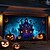 levne Halloween kryt na garážová vrata-halloween dveře dekorace venkovní halloween kryt garážových vrat dýně lebka banner kostra venku velké pozadí dekorace pro dovolenou venkovní garážová vrata domácí nástěnné dekorace