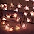 economico Striscie luci ad energia solare-4m 40led solare ciliegio fiore fungo nocciola filo di rame luci stringa esterna impermeabile natale ringraziamento giardino festa balcone decorazione casa