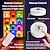 ieftine Lumini decorative-Lampă de dulap cu LED-uri RGB magnetice reîncărcabile cu telecomandă, culoare RGB schimbătoare, opțiuni alb cald și neutru, luminozitate reglabilă, lampă decorativă pentru casă reîncărcabilă prin USB