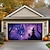 billige Halloween garage dør dække-halloween dørdekorationer udendørs halloween garagedørdæksel jack o lanterne banner stort billedtæppe baggrund fugleskræmsel dekoration til ferie udendørs garagedør hjem vægdekorationer