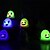 abordables Iluminación de Props de Halloween-Lámpara fantasma LED para Halloween, luz nocturna de terror para fiesta, diseño de escena de casa embrujada, lámpara temática para fiesta, truco, fantasma, decoración de Halloween
