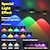 ieftine Lumini decorative-Lampă de dulap cu LED-uri RGB magnetice reîncărcabile cu telecomandă, culoare RGB schimbătoare, opțiuni alb cald și neutru, luminozitate reglabilă, lampă decorativă pentru casă reîncărcabilă prin USB