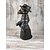 cheap Statues-Plague Doctor Cone Incense Burner Halloween Intricately Designed Resin Holder for Incense Cones - Historical Decor with Smoking Beak and Mouth - Black, 80g