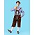 cheap Lederhosen-Oktoberfest Lederhosen Shirt Alpine Hat Bavarian Bavarian German Munich Wiesn Men&#039;s Traditional Style Cloth Blouse Shorts Hat