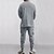 billiga grundläggande sweatsuits-Herr Slät Basic sweatshirts Tröja Träningsoverall Långärmad Tröja V-hals Streetwear Grundläggande Ledigt Sport &amp; Utomhus Dagligen Helgdag 2 st Höst vinter