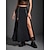 voordelige Bodems-Punk &amp; Gothic Rok Gothic meisje Effen Kleur Kostuum Dames Maskerade Feest / Uitgaan Volwassenen Rok