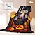 economico Camera di Halloween-coperta con decorazione di Halloween a forma di zucca di Jack O&#039; Lantern - pile morbido e accogliente con motivo a zucca festivo - perfetto per decorazioni di Halloween e per tenersi al caldo