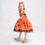 cheap Wicked Witches-Witch Pumpkin Halloween Dress Costume Walpurgis Night Dress Up Kid&#039;s Women&#039;s Carnival Party / Evening Easy Halloween Costumes Dress Up