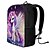 お買い得  子供とティーンのバックパック-キッズ 男の子 バックパック スクールバッグ 学校 アウトドア 日常 ポリエステル 大容量 ライトウェイト 耐久 ジッパー プリント ピンク パープル