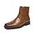ieftine Cizme Cowboy &amp; Western-cizme occidentale maro din piele artificială pentru bărbați cu broderie unică la vârf, stil clasic pentru ținute ranch și casual
