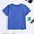 billige Drengs 3D Vision &amp; Geometri-100 % bomuld Børn Drenge Hvid Blå hænder Breve T-shirt Toppe Rund hals Kortærmet Afslappet Dagligdagstøj Ferierejse Mode Sport Trykt mønster Sommer