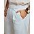 ieftine Pantaloni de elită pentru bărbați-Bărbați Pantaloni de in Pantaloni Pantaloni de vară Buzunar frontal Picior drept Simplu Confort Respirabil Casual Zilnic Concediu Modă De Bază Alb