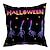 billiga Halloween Sovrum-halloween dekorationer spöklika dekorativa slängkuddar överdrag 1st mjukt fyrkantigt kuddfodral örngott för sovrum vardagsrum soffa soffstol pumpa skallar