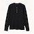 billiga Herrarnas Elite T-shirts och linnen-Herr T-shirt Långärmad Henley Höst Ensfärgat Dagligen Sport och utomhus Crewneck Knappar Utomhus Gåva Casual Svart Grå Topp t-shirt för män